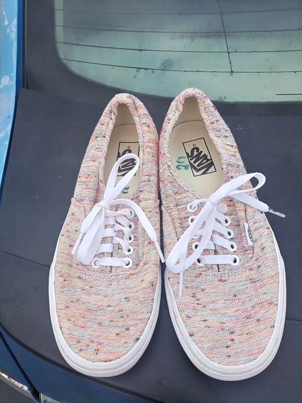 Vans Authentic Confetti / Multicolor Knit Sneakers US 9.5